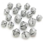 Campanelline di Natale - Argento Glitter