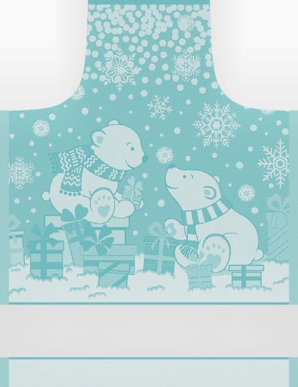 Grembiule Polar Lurex - Aqua