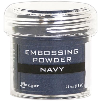 Polvere per embossing - Blu navy metallizzato