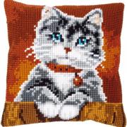 Cuscino: Gatto con collare