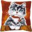 Cuscino: Gatto con collare