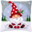 Cuscino: Gnomo di Natale nella neve