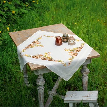 Centro Tavola - Ricci e foglie d\'autunno