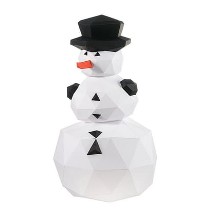 Pupazzo di neve - Kit Papercraft