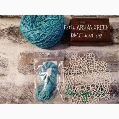 Filo in seta - Aruba green