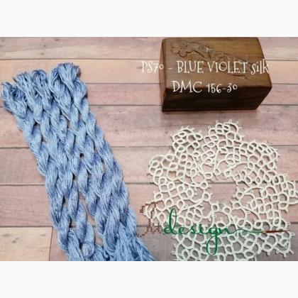 Filo in seta - Blue violet
