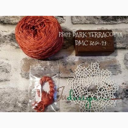 Filo in seta - Dark terracotta