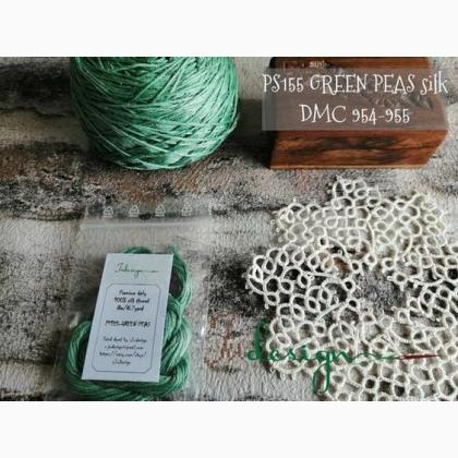 Filo in seta - Green peas