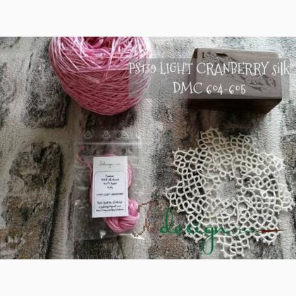 Filo in seta - Light cranberry