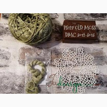 Filo in seta - Old moss