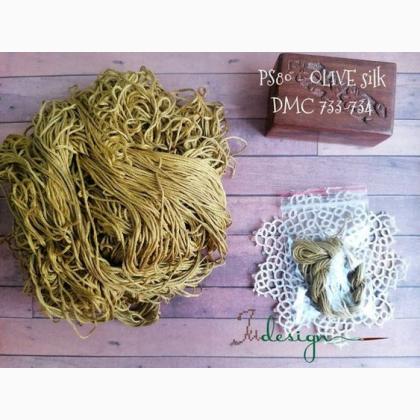 Filo in seta - Olive