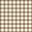 Tartan - Brown on White