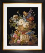 Still Life with Flowers in a Alabaster Vase - Nero - Aida