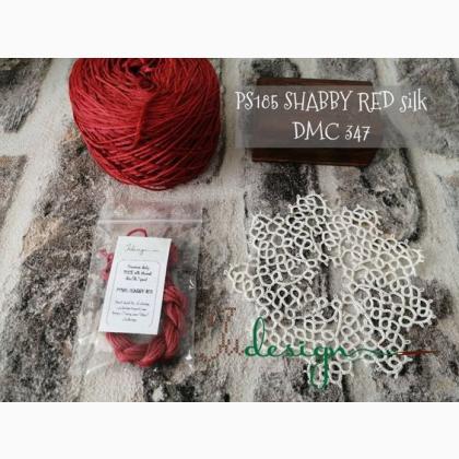 Filo in seta - Shabby red