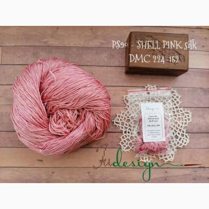 Filo in seta - Shell pink