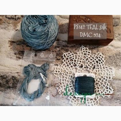 Filo in seta - Teal