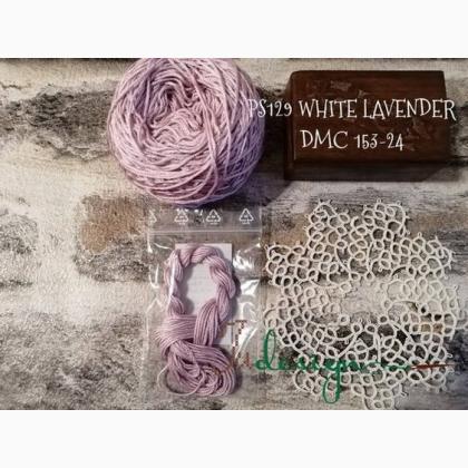 Filo in seta - White lavender