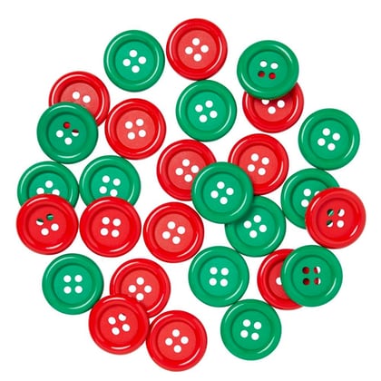 Bottoni assortiti Bluemental - Colori di Natale