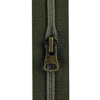Cerniera a spirale universale verde militare (733)