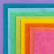 Feltro pack Arc en ciel 15x15cm.