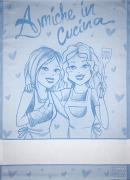 Asciugapiatti - Amiche in Cucina - Azzurro