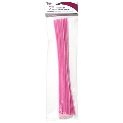 Bastoncini ciniglia 6mm - Rosa
