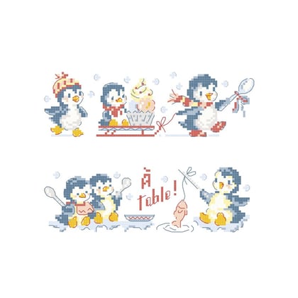 Les pingouins gourmands