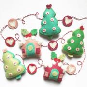 Kit feltro Case e Alberi di Natale