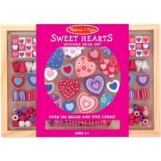Set perline legno - Sweet Hearts