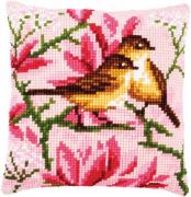 Cuscino: Bird and Magnolia