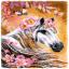 Zerbino - Horse with Flowers
