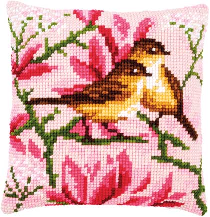 Cuscino: Bird and Magnolia