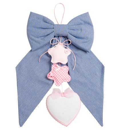 Fiocco Nascita - Pois 3D - Rosa