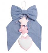 Fiocco Nascita - Pois 3D - Rosa