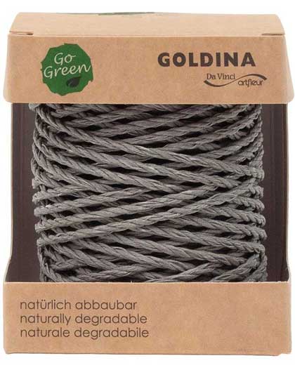 Cordoncino di cotone - Grigio-Marrone