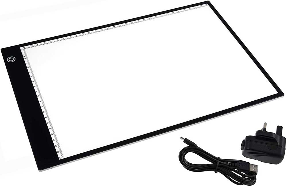 Tavoletta Luminosa, Light Box A4 LED Light Pad Di Disegno, Tavola Luminosa  Led