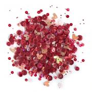 Paillettes e bottoni in scatola - My Valentine