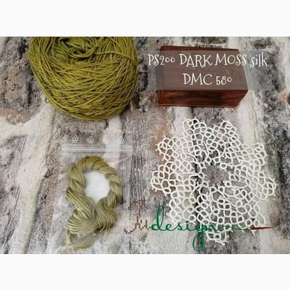 Filo in seta - Dark Moss