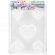 Stampo per sapone - 5 Cuori