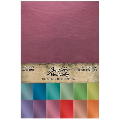 Idea-Ology Kraft Cartoncini - Colori metallic