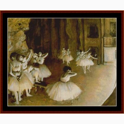 Degas - Ballet Rehearsal on Stage