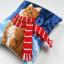 Cuscino: Gatto con sciarpa