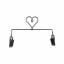 Supporto per ricamo - Heart Charcoal 6"