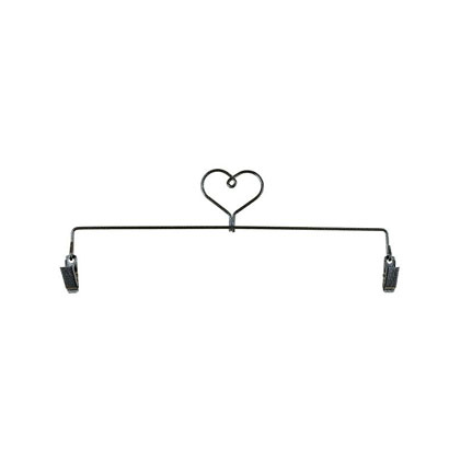 Supporto per ricamo - Heart Charcoal 12\"