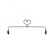 Supporto per ricamo - Heart Charcoal 12"