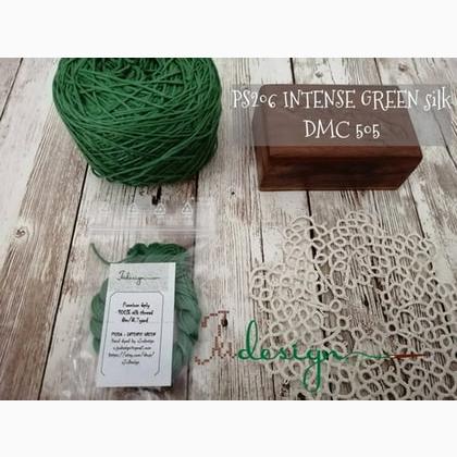 Filo in seta - Intense Green