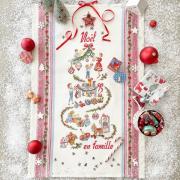 Torchon « Noël en famille» - Lino