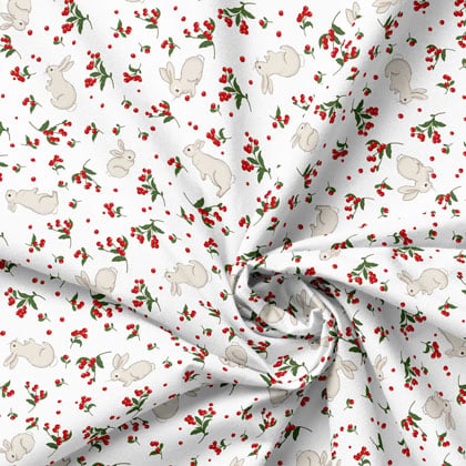 Bunnies Berry - 50x145cm.