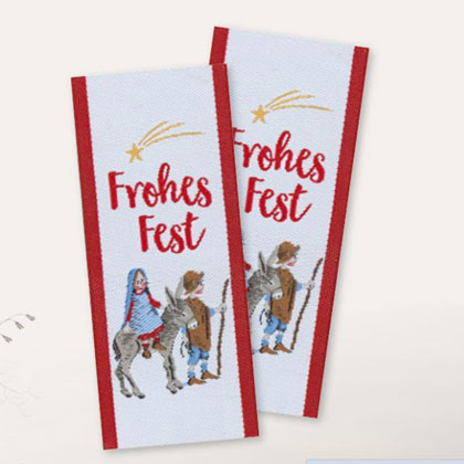Etichetta tessile - Frohes Fest