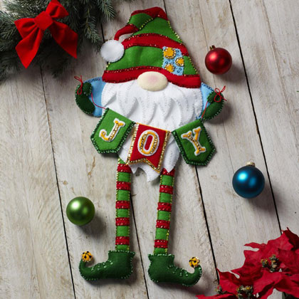 Joyful Gnome - Kit decorazione in feltro